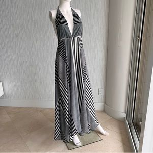 Backless halter dress